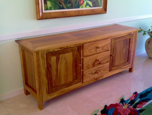 Custom Made Koa Entry Cabinet