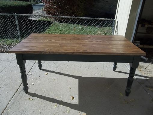 Custom Made 6' X 3' Pine Farm Table.