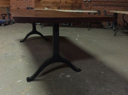 Custom Made Black Walnut Live Edge Dining Table, Your Choice Of Legs, Ready To Ship