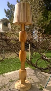 Custom Made Hardwood Floor Lamp