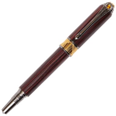 Custom Made Lanier Art Deco Fountain Pen - Kingwood - Af6w38