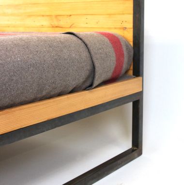Custom Made Modern Industrial Bed