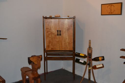 Custom Made Hanging Wine Cabinet
