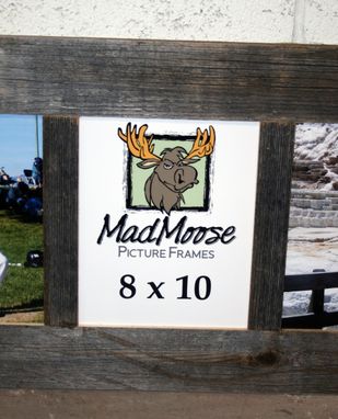 Custom Made Barn Wood Picture Frame With Four 8x10 Panes