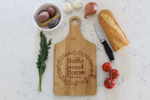 Custom Made Personalized Paddle Cutting Board --Cb-Pad-Homereef