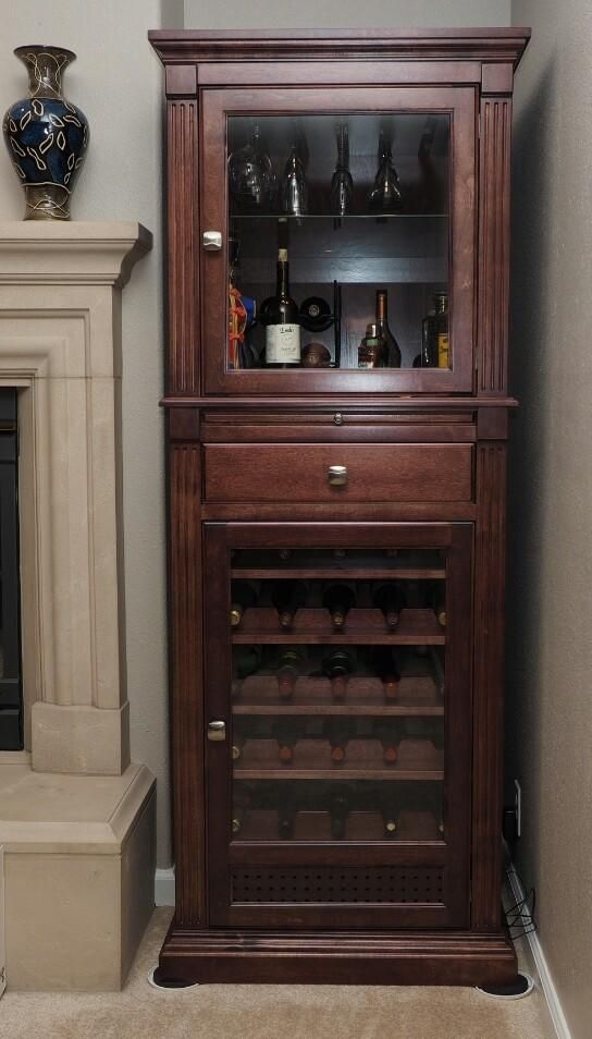 Handmade Wine Cabinet Curio Display Cabinet By Ziegler Woodwork