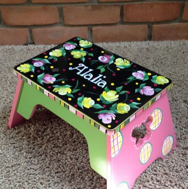 Custom Made Personalized Step Stool Custom Childs Stool Chair