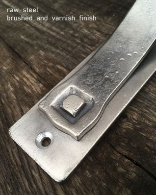 Custom Made Mantel Shelf Bracket 2" Wide Heavy Duty - Metal Hand Forged Corbel - Farmhouse Rustic Iron Bracket