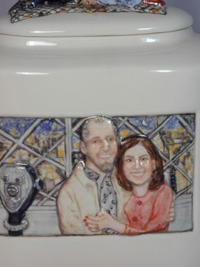Custom Made Wedding Jar With Portraits