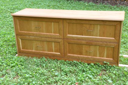 Custom Made Lateral Cherry File Cabinet