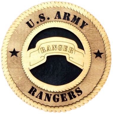 Custom Made U.S Army Rangers Wall Tribute, U.S Army Rangers Hand Made Gift