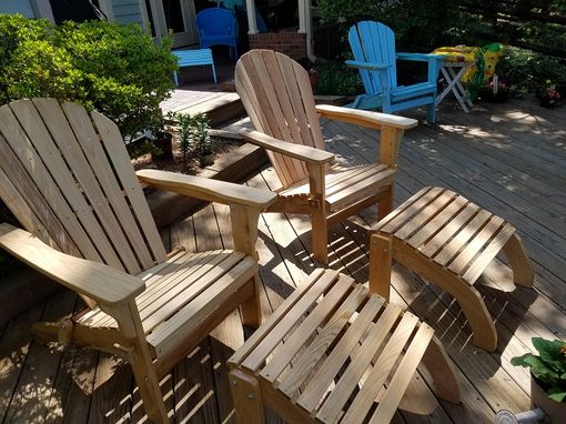 Custom Made Adirondack Chairs With Leg Rests