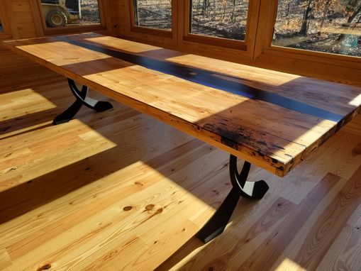 Custom Made Epoxy River Dining Table