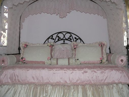 Custom Made Bedding With Silks, Lace And Tulle Galore