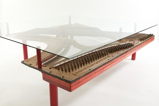 Custom Made Reclaimed Piano Coffee Table