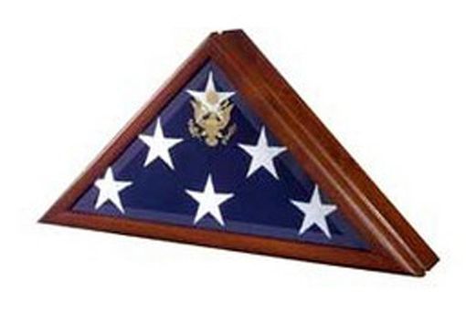 Custom Made Memorial Flag Case - Burial Flag Box