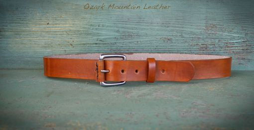 Custom Made Rustic Leather Belt With Initials