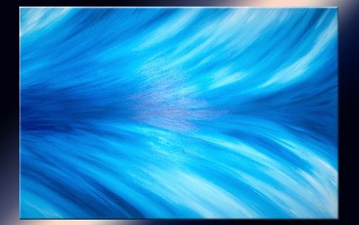 Custom Made Abstract Blue Original Painting By Laffertyart Sale 22% Off