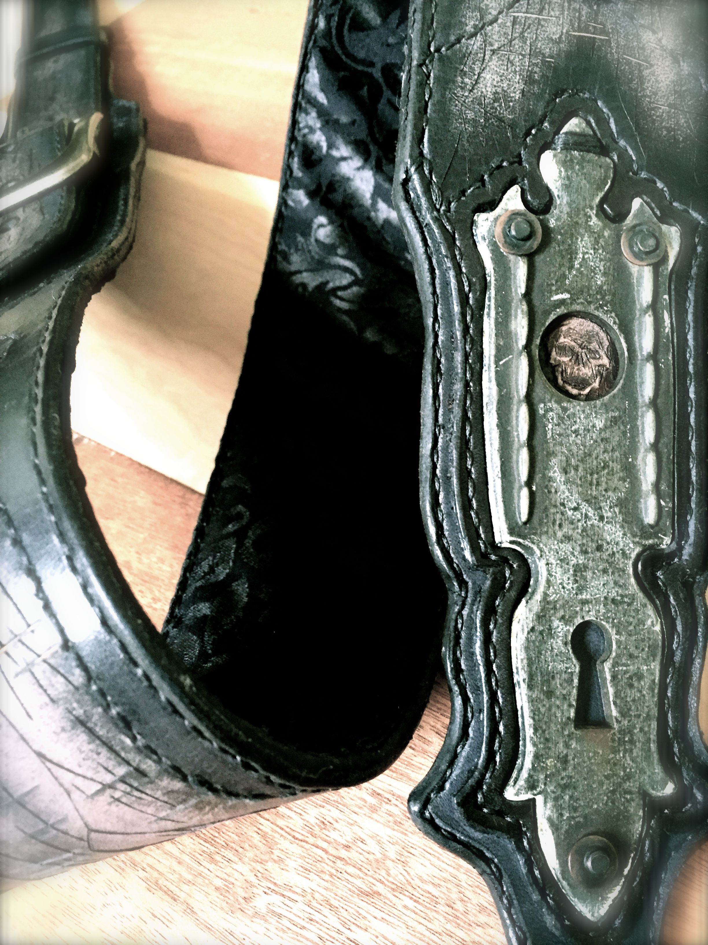 Custom Made Handmade Leather Guitar Strap by Longship Leather