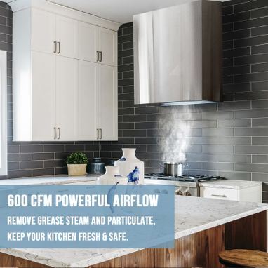 Akicon Range Hood Insert/Built-In 30 in. Ultra Quiet Powerful Vent