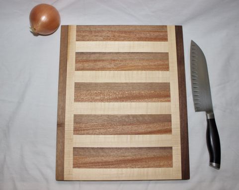 Custom Made Butcher Block, Cutting Board, End Grain, Walnut, Mahogany, & Rock Maple