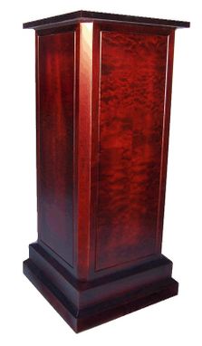 Custom Made Custom Figured Maple Pedestal