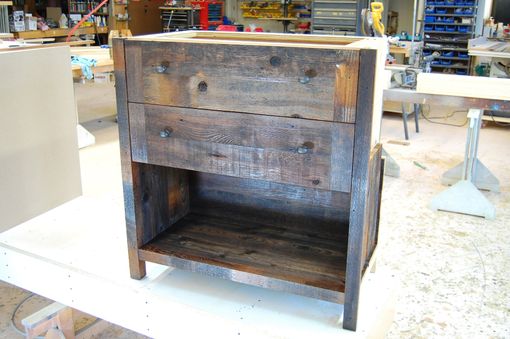 Custom Made Vanity Reclaimed Cedar