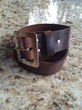 Custom Made Oil Tanned Belts