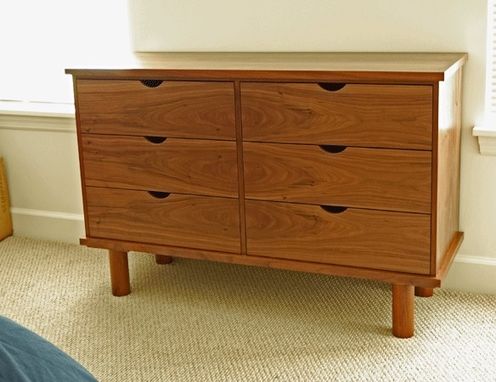 Custom Made Walnut Chest Of Drawers