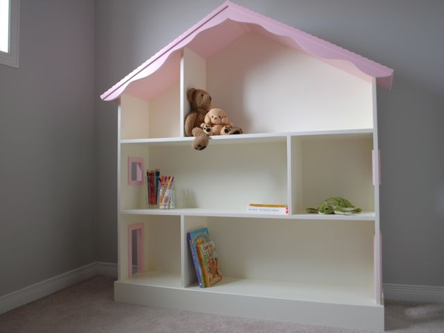 Hand Crafted Dollhouse Bookcase By Clark Wood Creations
