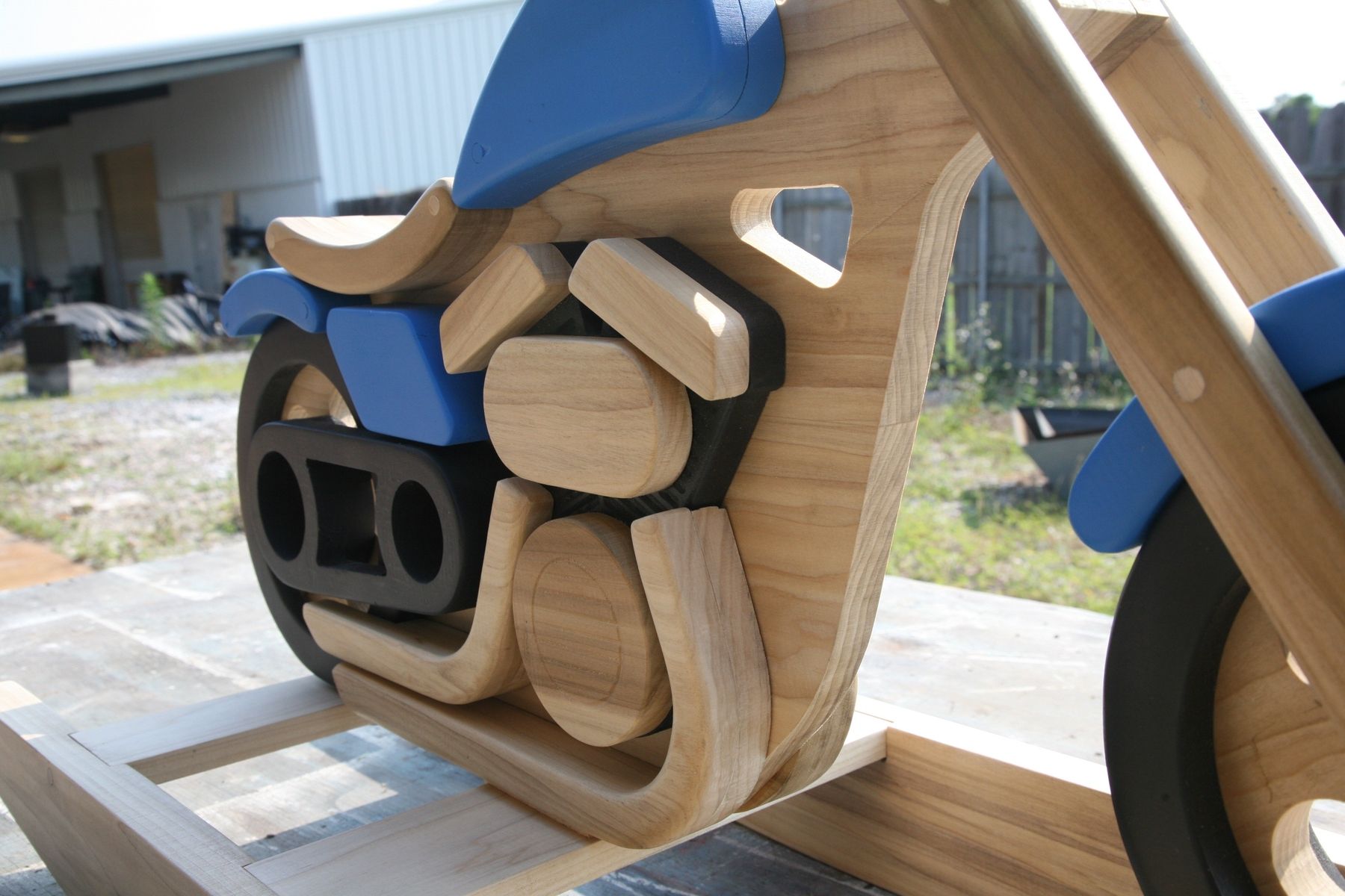 Custom Made Motorcycle Rocking Horse by Digital_Processes, Llc