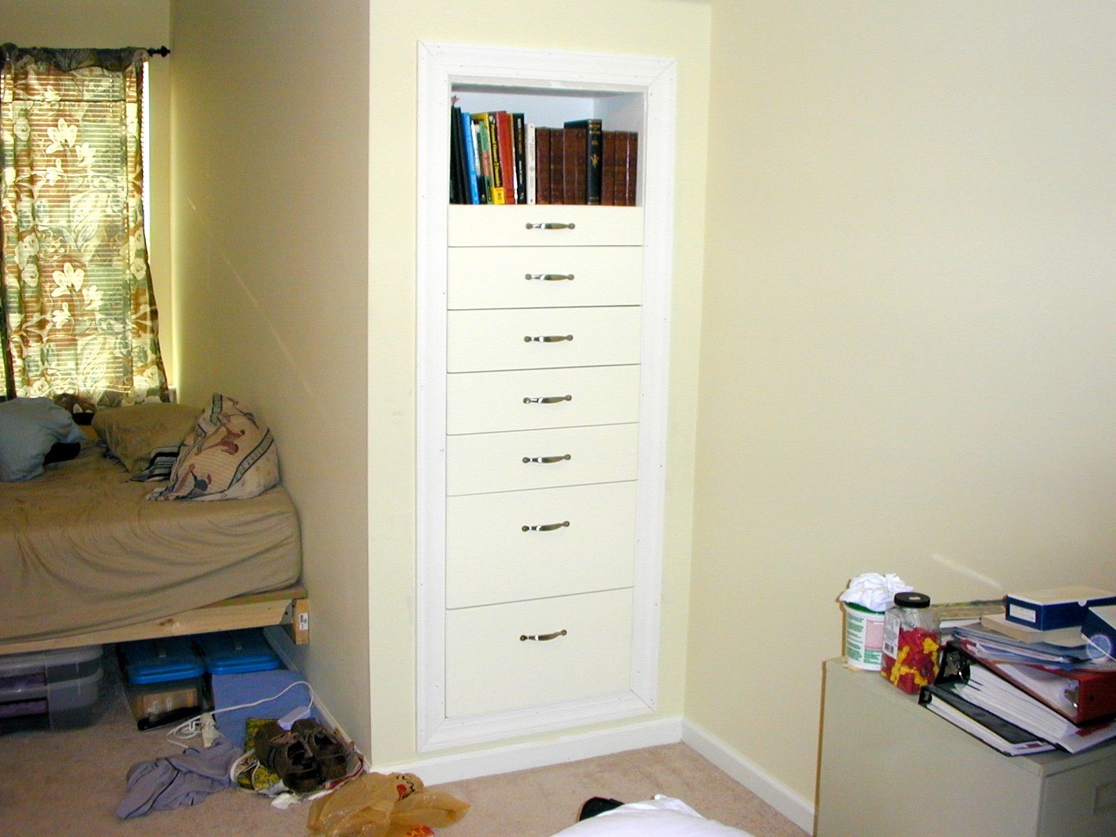 Hand Crafted Built In Knee Wall Dressers By The Plane Edge Llc