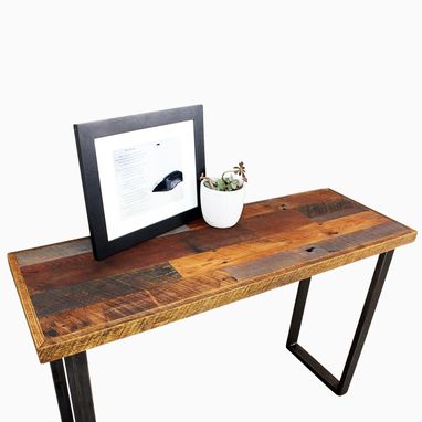 Custom Made Patchwork Reclaimed Timber Console Table