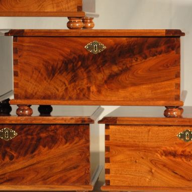 Custom Made Elegant Walnut Burl Jewelry Box