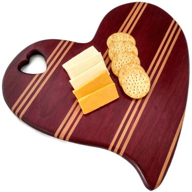 A Hand Crafted Heart Shaped Cutting Board Gift Made To Order Heart Shaped Cutting Board Gift