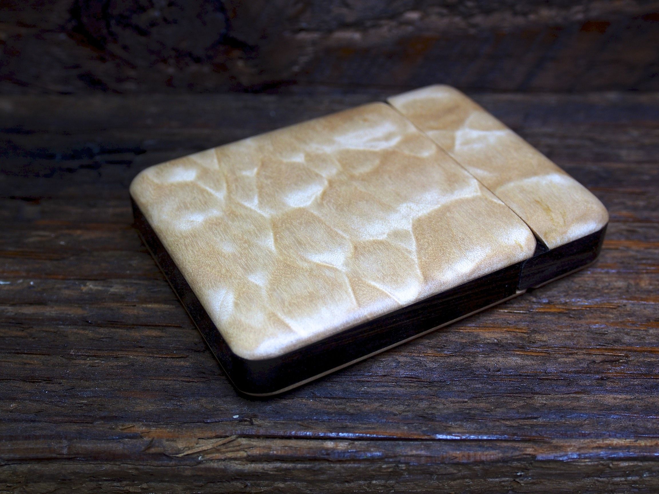 Buy Custom Made Wood Wallet And Business Card Holder, made to order