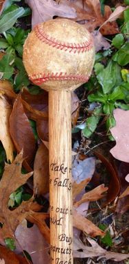 Custom Made Walking Stick/Cane, Take Me Out To The Ball Game