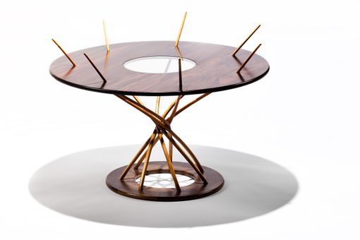 Custom Made Peruvian Walnut Sculptural Table