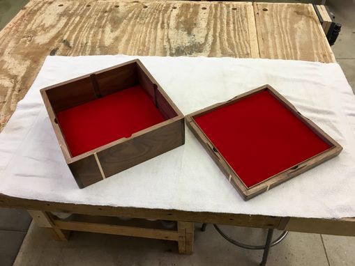Custom Made Walnut Inlaid Box