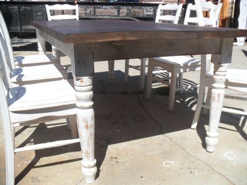 Custom Made Reclaimed Wood Dining Table And Chairs Custom Made In The Usa From Reclaimed Wood