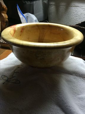 Custom Made Red Box Elder Bowl