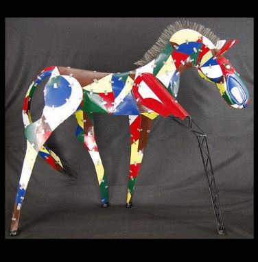 Custom Made Found Object Metal Horse Sculpture