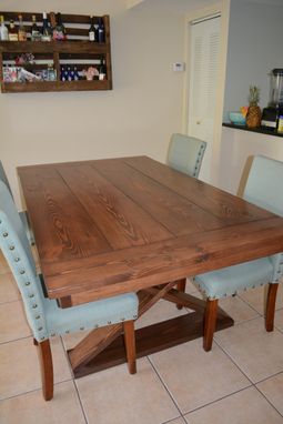 Custom Made Farm Style Dining Room Table Solid Wood