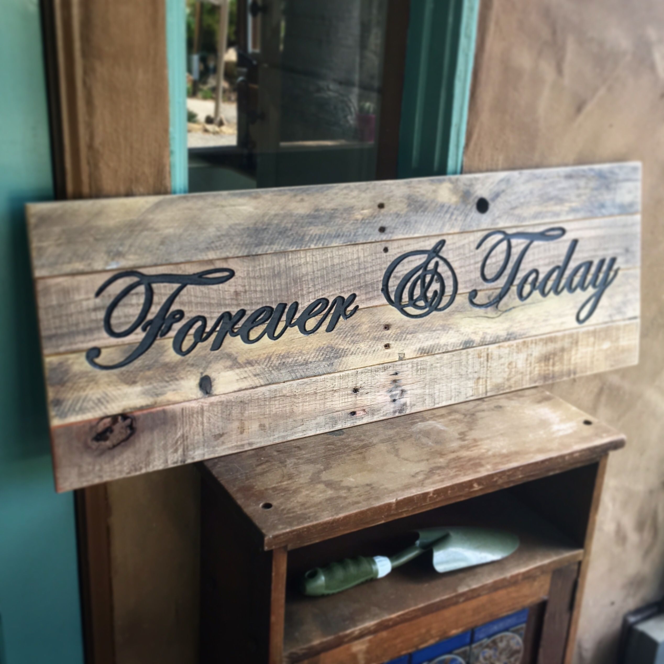 Hand Made Custom Rustic Reclaimed Wood Sign by A.M.Abbott Designs