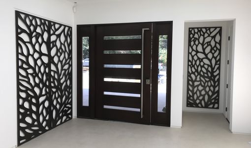 Custom Made Abstract Tree Metal Wall Sculpture Panels