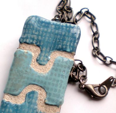 Custom Made Puzzle Piece  Reversible Jewelry