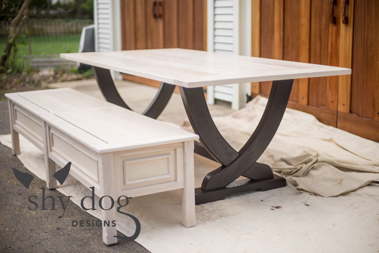 Custom Storage And Seating Dining Bench by shy dog designs