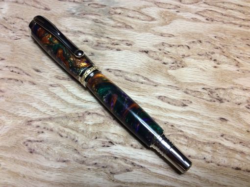Custom Made Rhodium And 22kt Gold Statesman Rollerball Pen