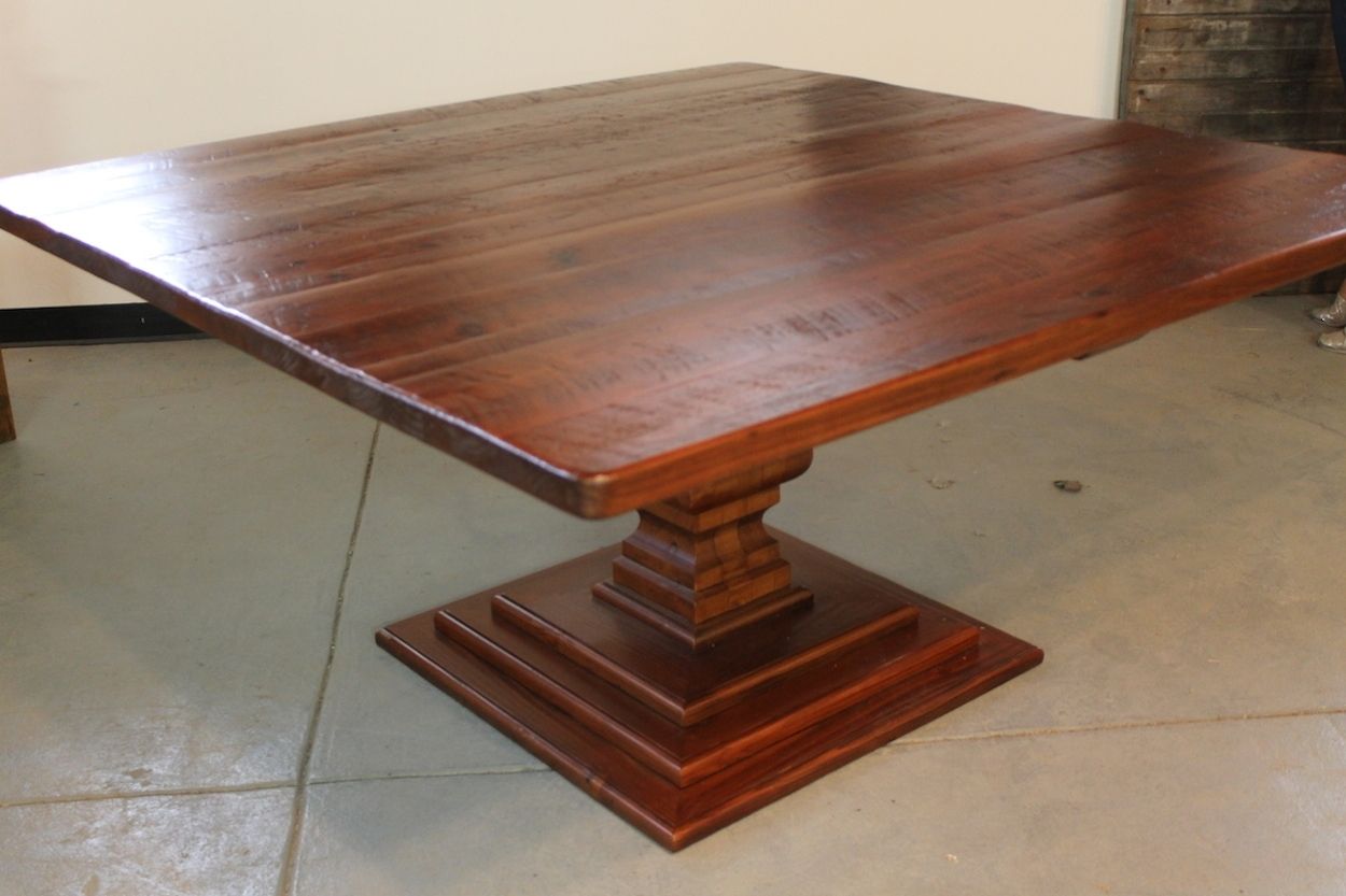 Hand Made 72 Square Dining Table By Ecustomfinishes Reclaimed Hand Made 72 Square Dining Table By Ecustomfinishes Reclaimed Wood Furniture Custommade Com