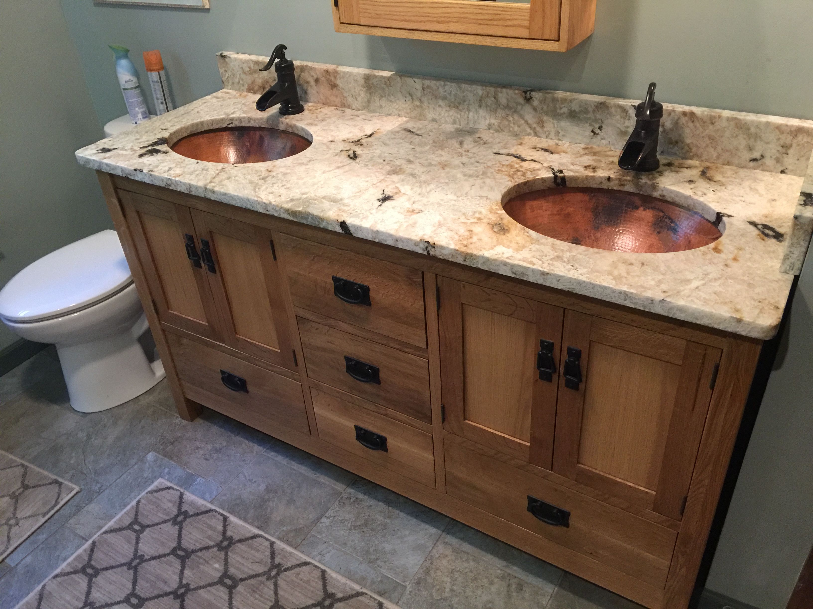 custom made stone bathroom sink